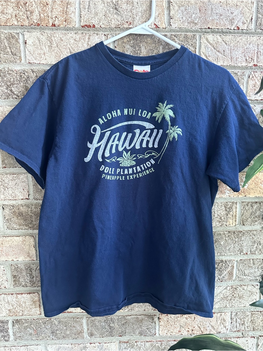 Aloha Hawaii Dole Plantation Graphic T‑Shirt - Navy